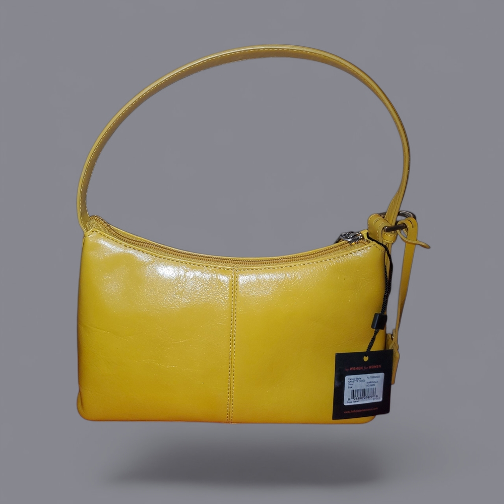 HOBO Sunny Yellow Leather Shoulder Bag